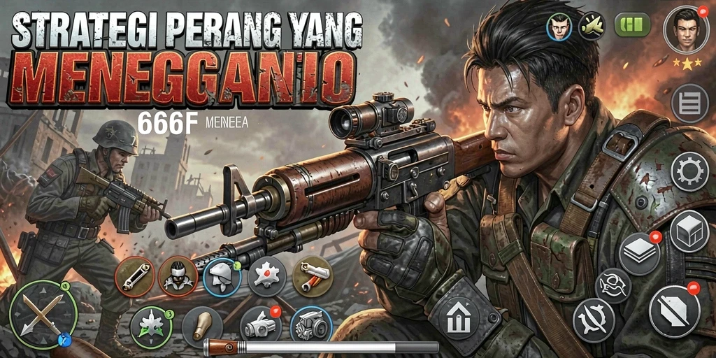 Tampilan menarik dan strategi mendebarkan dalam gameplay 666F.