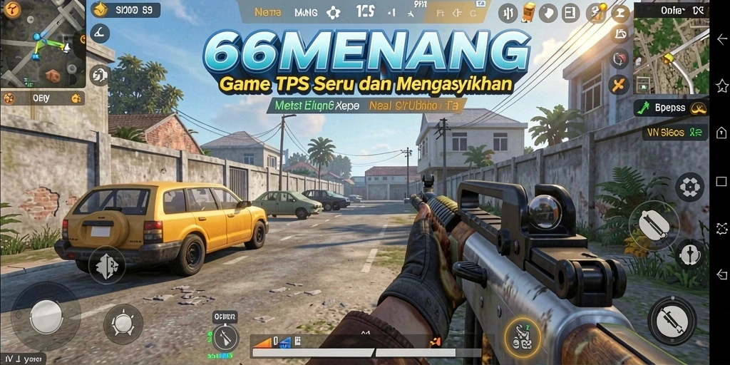 Screenshot menunjukkan aksi mendebarkan dalam gameplay TPS.