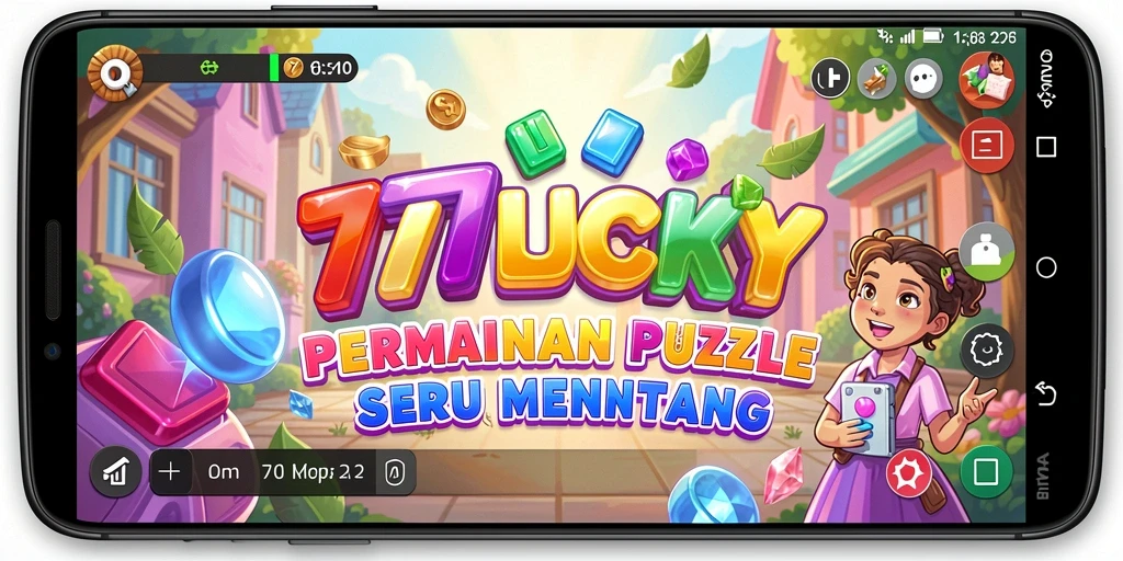 Tampilan gameplay seru dari 777LUCKY dengan tantangan puzzle.