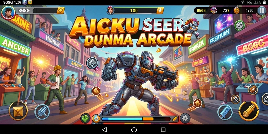 Tampilan gameplay seru dari 8G8G dengan aksi cepat dan menantang.
