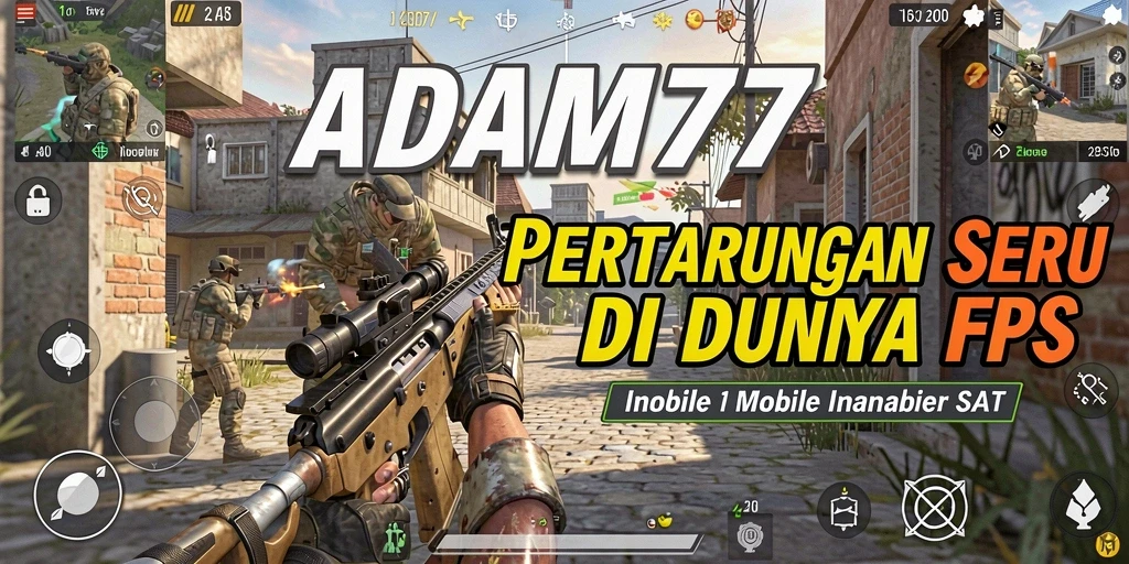 Tampilan menarik dari gameplay ADAM77 yang penuh aksi FPS.