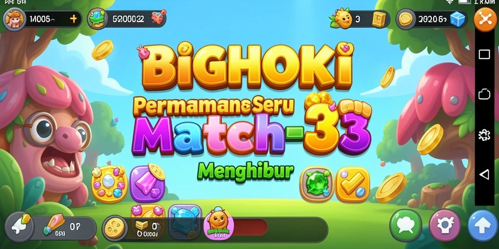 Tampilan gameplay BIGHOKI yang seru dan menarik.