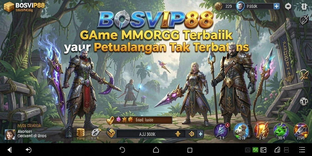 Tampilan gameplay menyenangkan dari BOSVIP88 dengan aksi MMORPG yang mendebarkan.