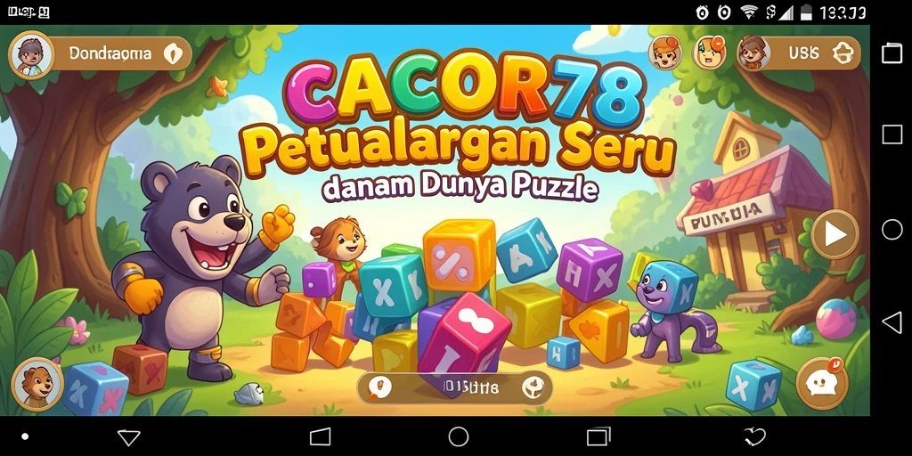 Tampilan menarik saat menyelesaikan teka-teki di CACOR78.