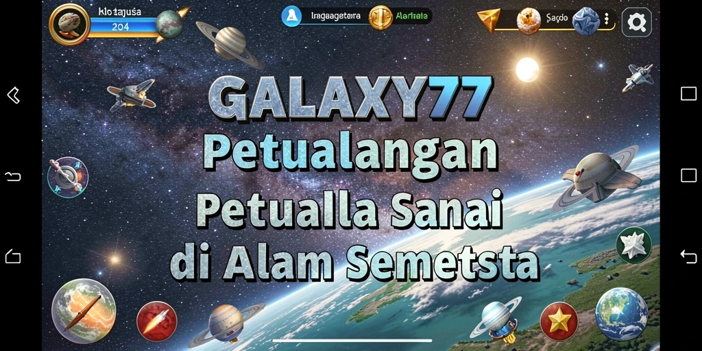 Screenshot GALAXY77 menampilkan gameplay Idle yang menarik dan seru.