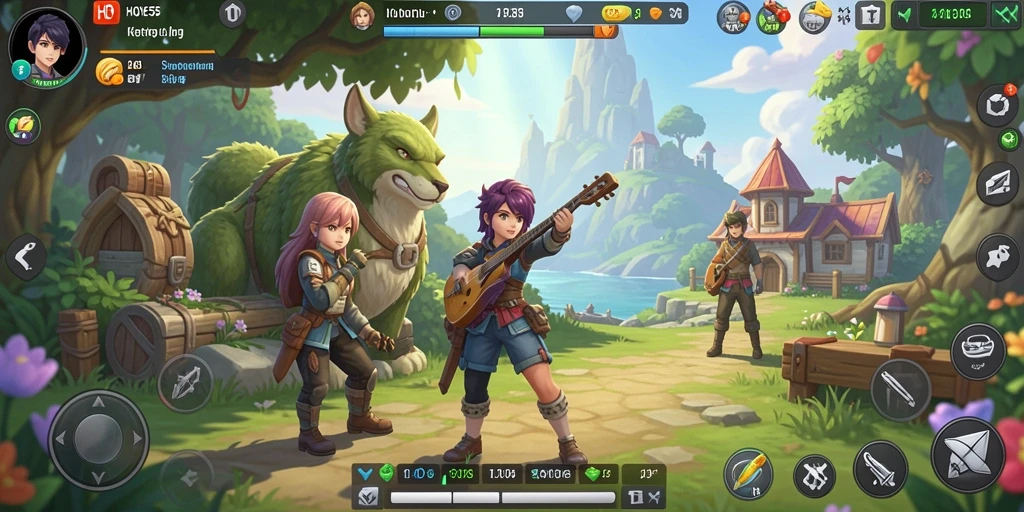 Tampilan screenshot utama HOYE55 dengan suasana gameplay simulasi.
