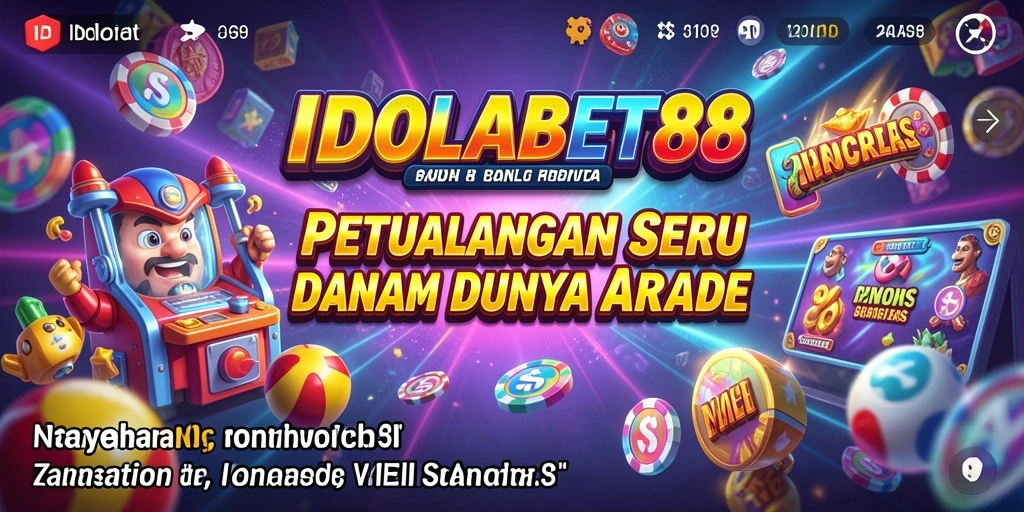 Tampilan gameplay seru dari IDOLABET88 dalam suasana arcade.
