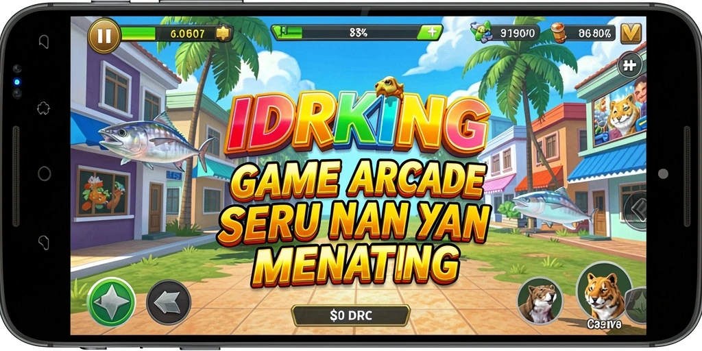 Tampilan gameplay seru dan penuh warna dari IDRKING.