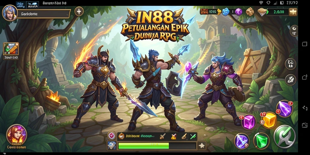 Tangkapan layar IN88 menampilkan aksi pertarungan yang mendebarkan dalam dunia RPG.
