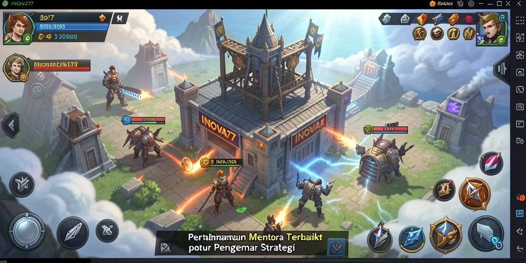 Tampilan seru pertempuran Tower Defense di INOVA77.