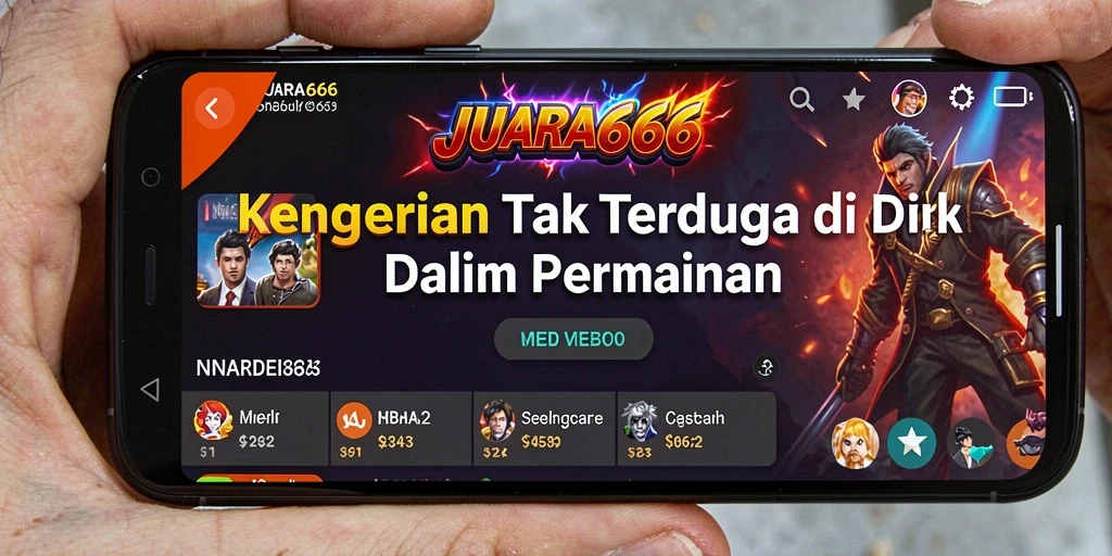 Screenshot JUARA666 menunjukkan suasana mencekam di dalam gameplay.