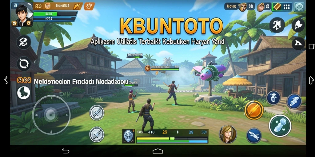 Tampilan utama KEBUNTOTO dengan fitur pengingat dan manajemen tugas.