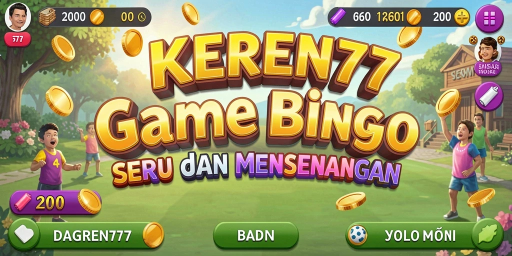 Tampilan gameplay Bingo dalam KEREN77 yang seru dan mengasyikkan.