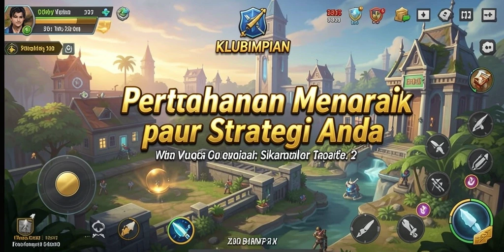 Tampilan strategi menara dalam KLUBIMPIAN yang menarik dan penuh tantangan.