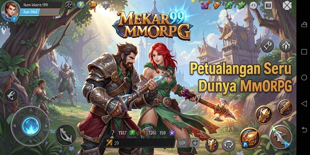 Tampilan gameplay menarik dari MEKAR99 yang memukau.