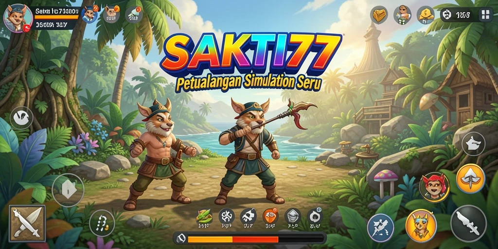 Tampilan utama gameplay SAKTI77 dengan grafis menarik dan interaksi dinamis.