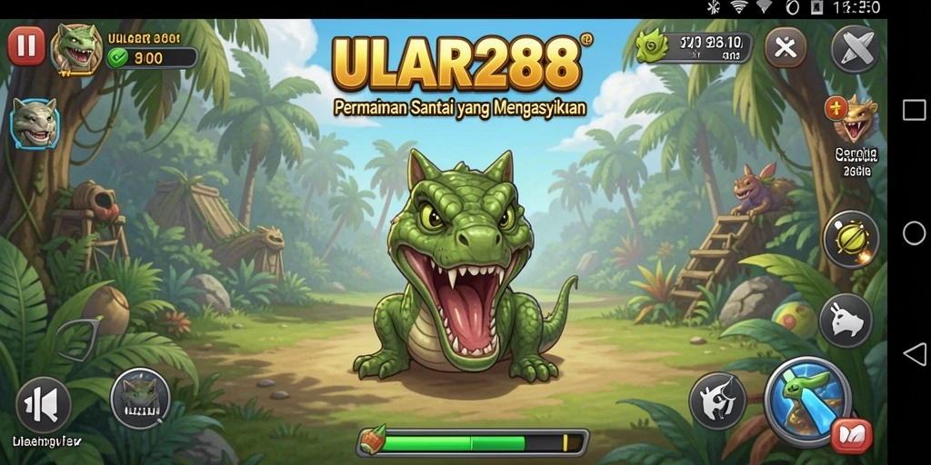 Tampilan gameplay ULAR288 yang cerah dan dinamis.