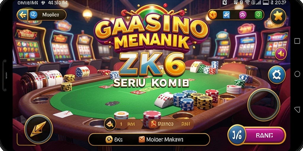 Tampilan gameplay ZK6 yang menakjubkan dengan efek visual yang memukau.