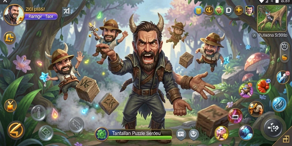 Tampilan gameplay ZK7 yang menantang dan menarik.